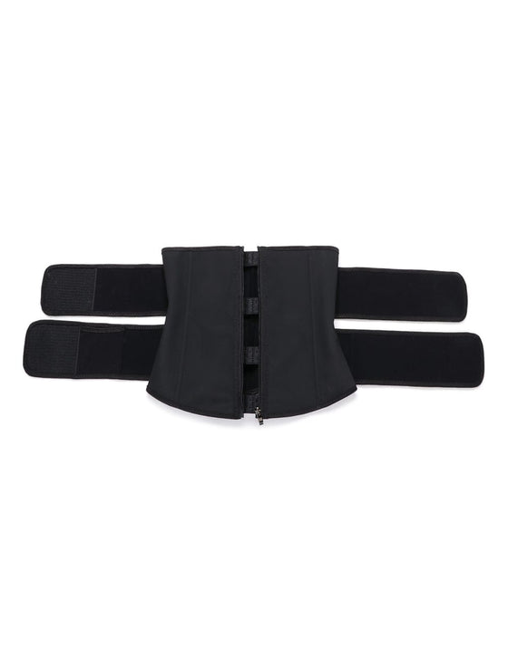 Wholesale Plus Size Latex Double Belt Waist Trainer 7 Steel Bones Built-in Clips Inside