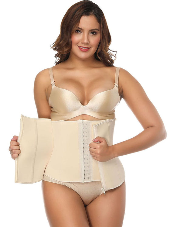 Wholesale Exquisitely Fat Burning Plus Size Front Double Layer Zipper Tummy Control Waist Trimmer