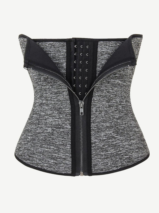 Wholesale Exquisitely Fat Burning Plus Size Front Double Layer Zipper Tummy Control Waist Trimmer