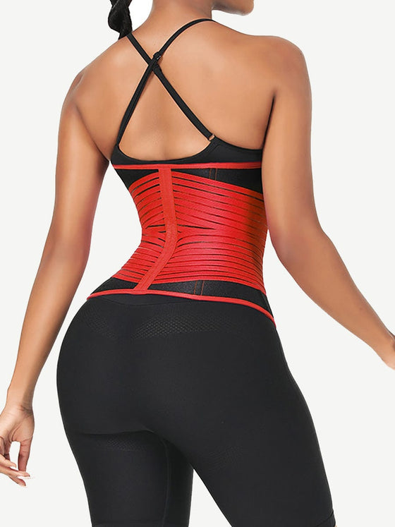 Wholesale Neoprene Fat Burning Breathable Long Waist Trainer Double Elastic Waistbands Waist Trainer