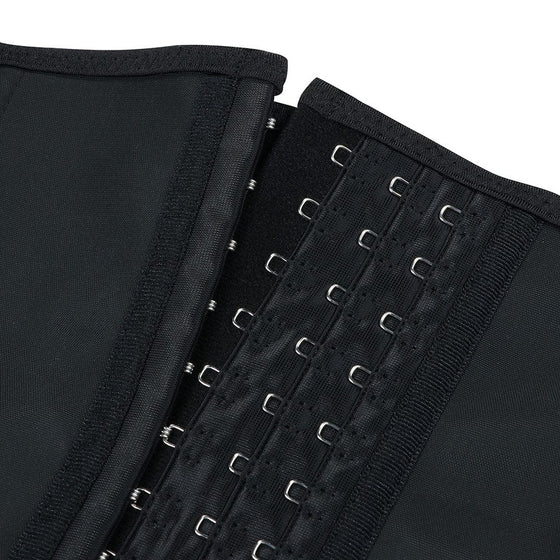Wholesale Graceful Black Hooks Latex Three-Belt Waist Trainer Anti-Slip