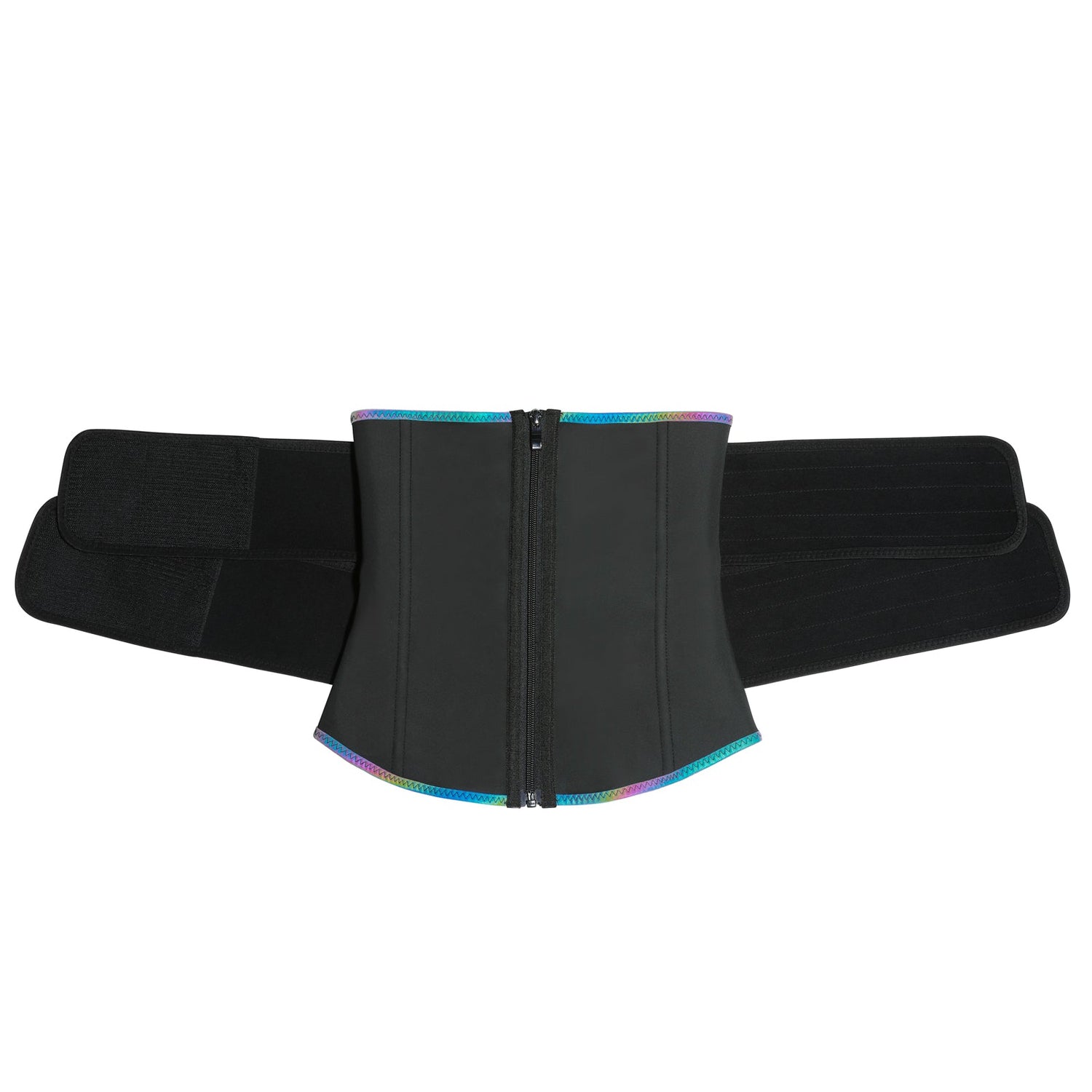 Wholesale Relective Latex Waist Trainer Zipper Double Belts 7 Steel Bo