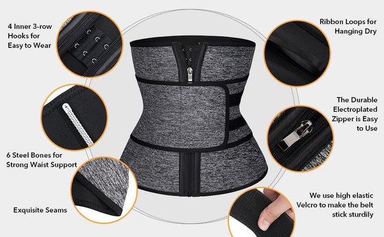 Wholesale 6 Steel Bones Waist Trainer With Belt Slimming Belly