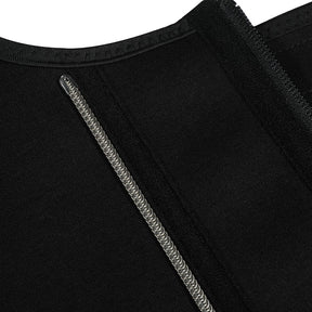 Wholesale Latex Black Vest Shaper Adjustable Strap Zipper Fat Burning