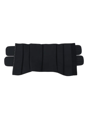 Wholesale Slimming Tummy Black Neoprene Double Belt Waist Shaper Hooks
