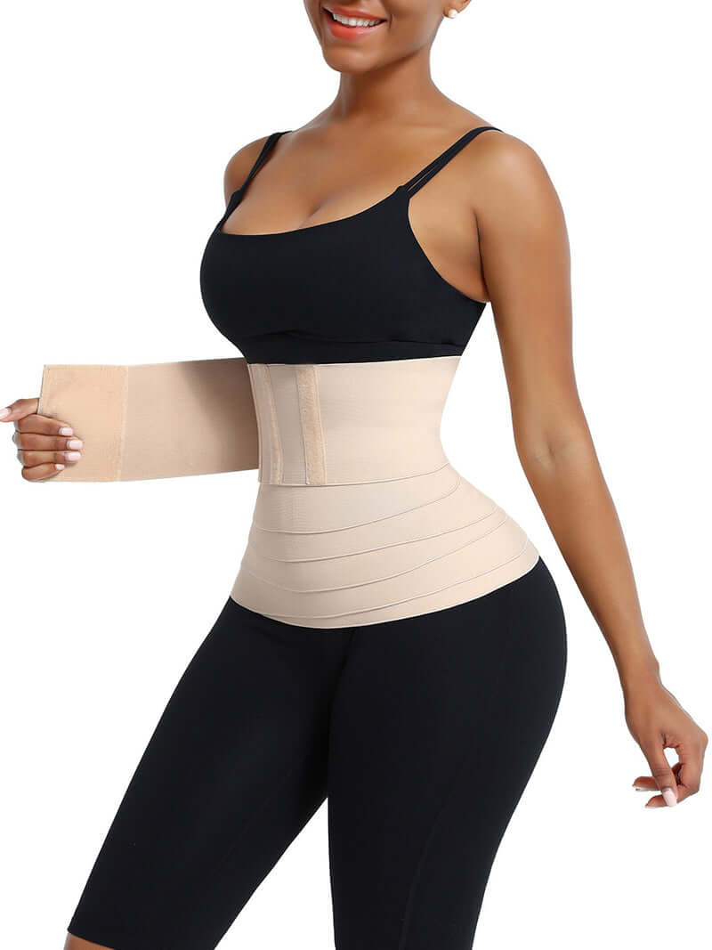 Wholesale Black Latex Tummy Wrap Compression Band Higher Power