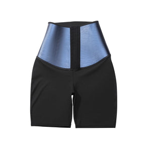 Wholesale Dark Blue High Rise 3 Rows Hooks Neoprene Waist Trainer Shorts Waist Control
